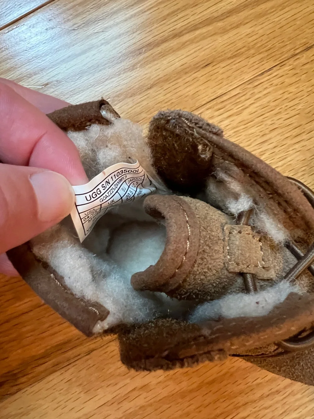 UGG Baby Infant Toddler Neumel Boots Chestnut Suede Infant Size 4/5